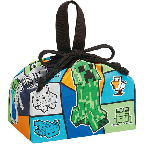 マインクラフト (Minecraft 25) ランチ巾着袋 ランチバッグ KB7 【ゆうパケット(ポスト投函)でお届け】