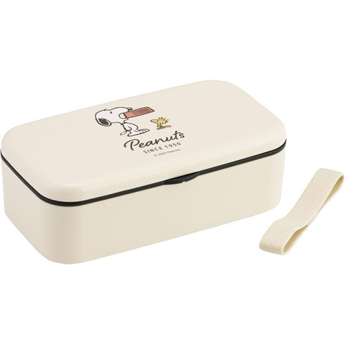 スヌーピー (バッジ SNOOPY) 箸付き 弁当箱 600ml ランチボックス 仕切り付 ランチベルト付 PLB6HB