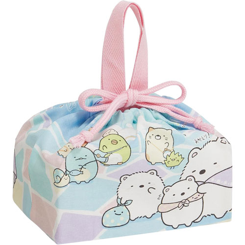 すみっコぐらし (しろくまのふるさと) ランチ巾着袋 ランチバッグ KB7 【ゆうパケット(ポスト投函)でお届け】