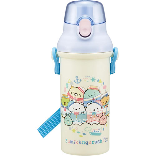 すみっコぐらし (しろくまのふるさと) 抗菌 食洗機対応 直飲みワンタッチボトル 水筒 480ml PSB5SANAG