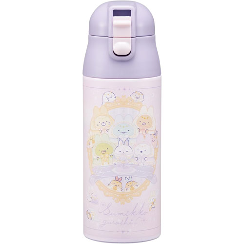 すみっコぐらし (うさぎのふしぎなおまじない) 水筒 超軽量 ロック付きワンプッシュステンマグボトル 360ml SDPC4