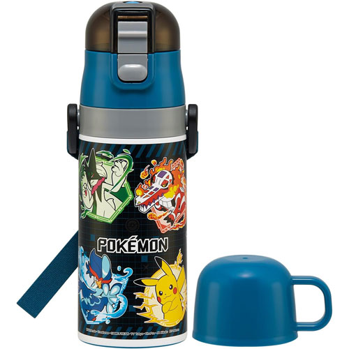 ポケットモンスター ポケモン 25 ロック付きワンプッシュダイレクトステンレスボトル 水筒 420ml SKDC3