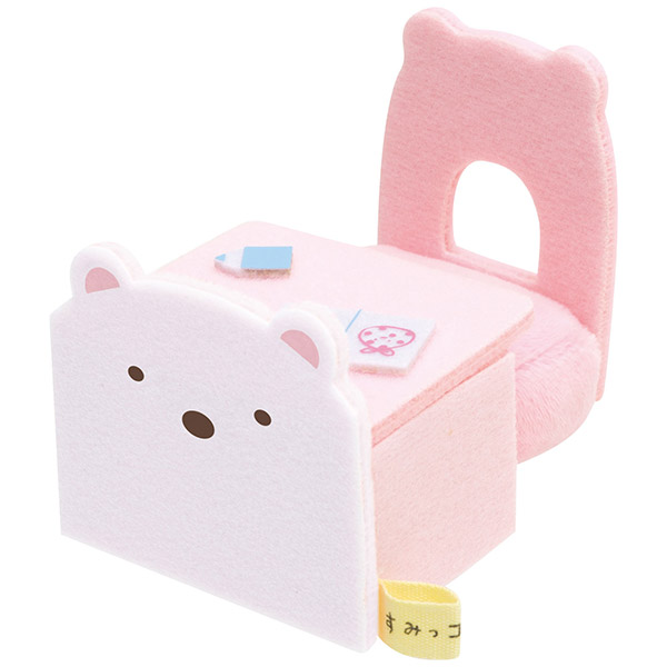 すみっコぐらし てのりぬいぐるみ (机といすのセット・しろくま) MX39501