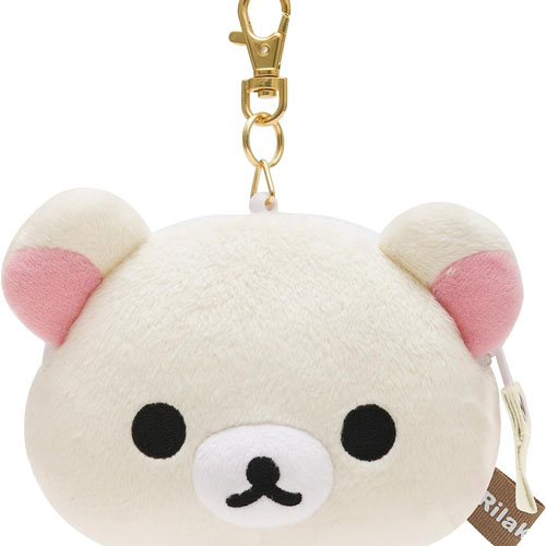 リラックマ 顔型ぬいぐるみ リール付パスケース (コリラックマ) PB69202