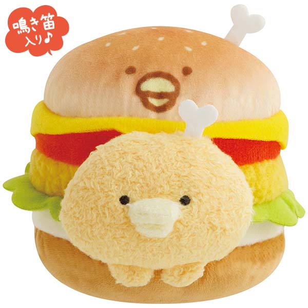 チキップダンサーズ バーガーぬいぐるみ (ほねチキン(チキントマトバーガー)・チキップうまうまバーガー) MO54501