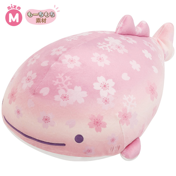 じんべえさん スーパーもーちもちぬいぐるみ (Mサイズ)(じんべえさん・桜色) MV11701