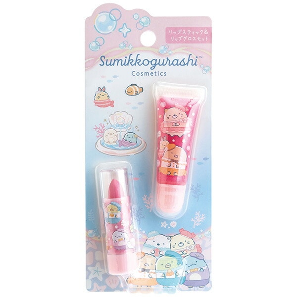 すみっコぐらし リップスティック&リップグロスセット (ぺんぎんラグーン(A)) FE43401