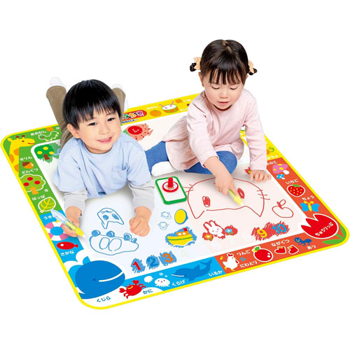 スイスイおえかき カラフルシート ペン2本＆スタンプセット おえかき・いろ・ことば・ぬりえ・すうじ