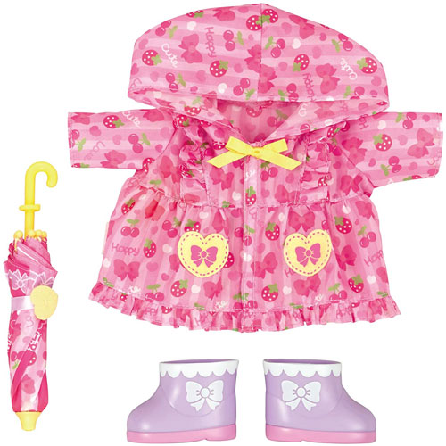 メルちゃん きせかえセット ピンクのレインコートセット