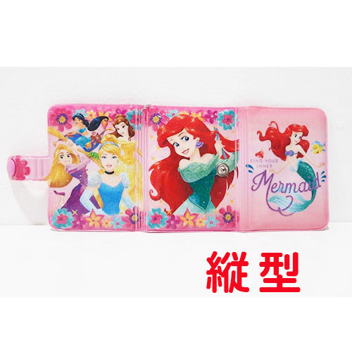 ディズニープリンセス 縦型ビニールウォレット 三つ折り財布 (アリエル2面) 【ゆうパケット(ポスト投函)でお届け】