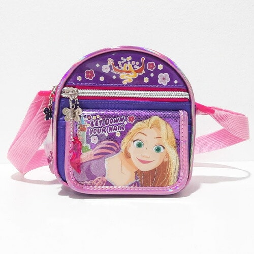ディズニープリンセス ラプンツェル おにぎりショルダーバッグ (表裏パープル)