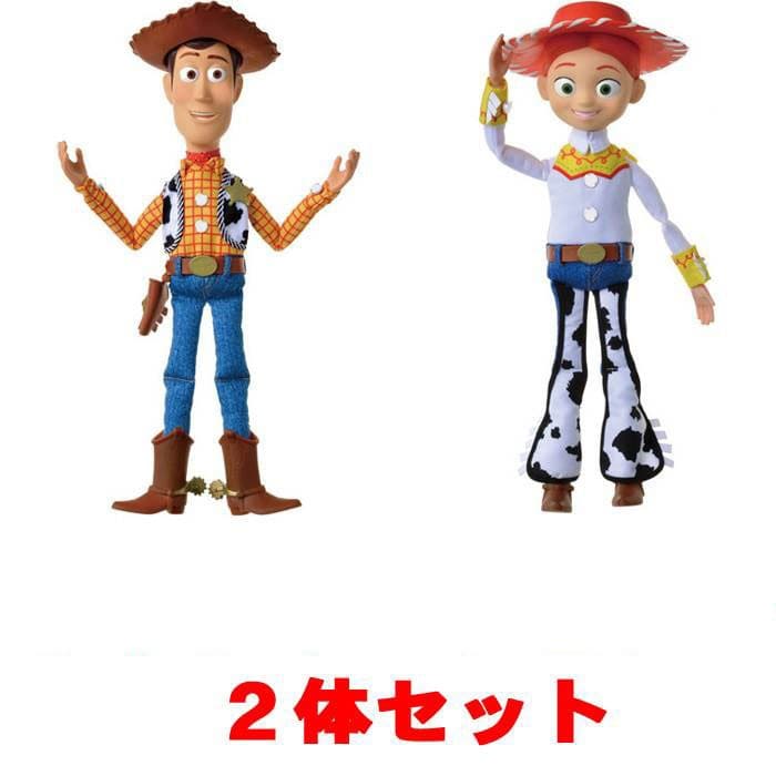 【ウッディ+ジェシー 2体セット】 トイ・ストーリー4 リアルサイズトーキングフィギュア ウッディ (リミックス版) + ジェシー