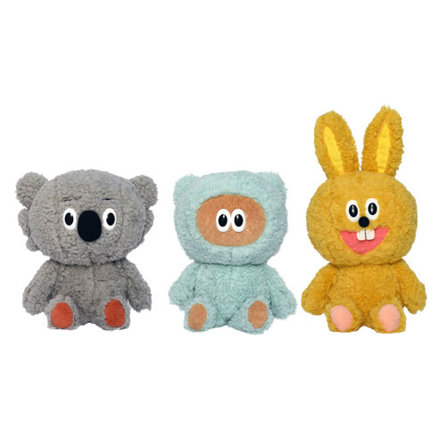 たぬきゅんフレンズ ぬいぐるみ 本人サイズ 全3種セット (たぬきゅん ラビやん コアラさん)