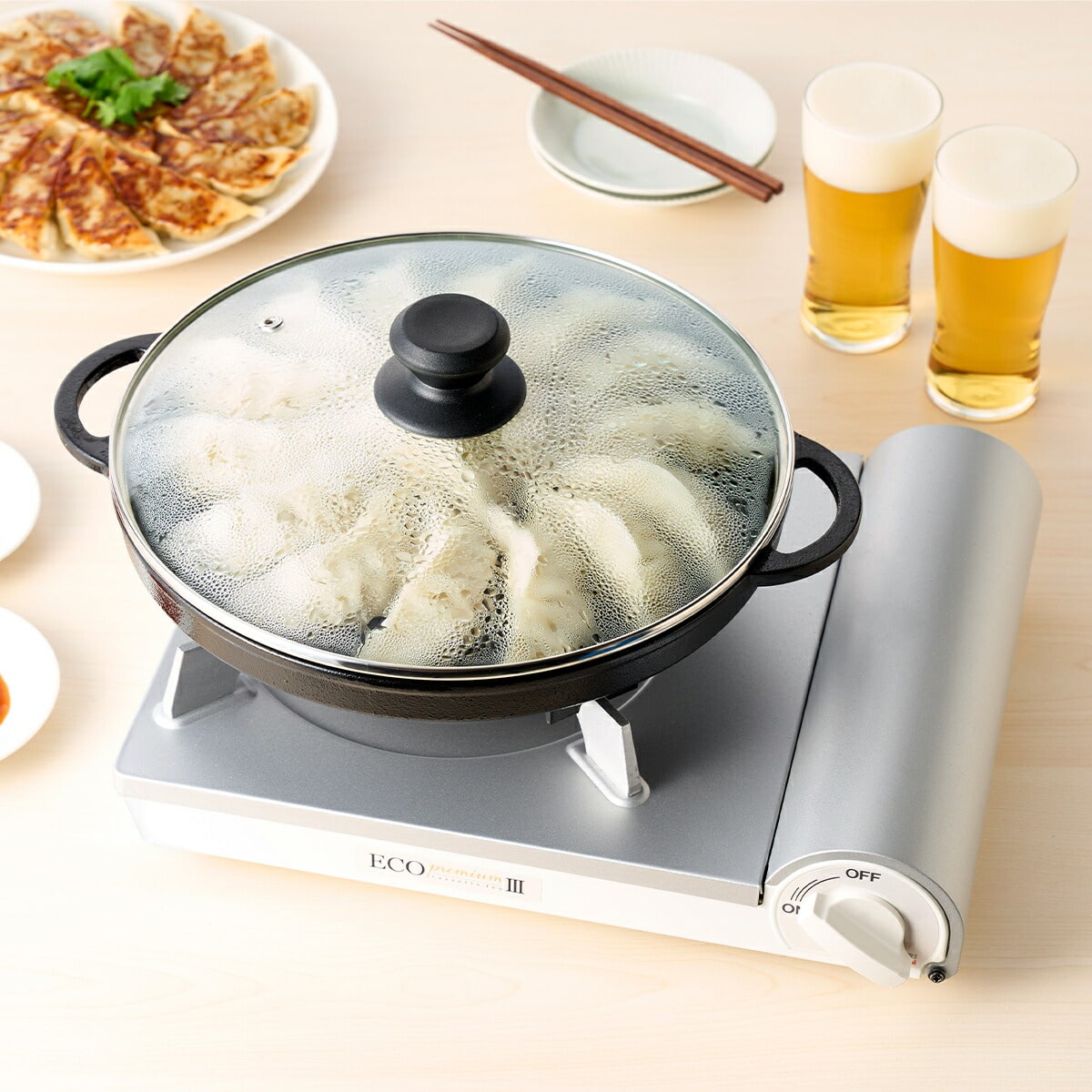 イワタニ Iwatani カセットフー エコプレミアムIII CB-EPR-3 ホワイト