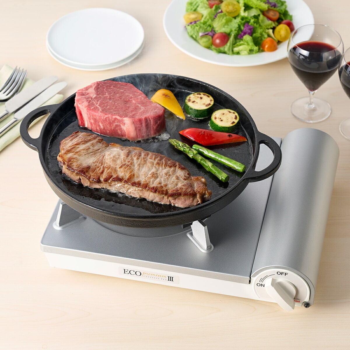 イワタニ Iwatani カセットフー エコプレミアムIII CB-EPR-3 ホワイト