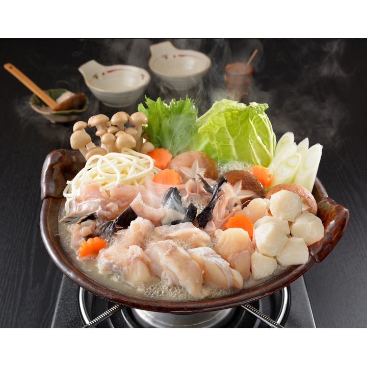 【ATU-5KZ】あんこう鍋うどん付きセット 冷凍便【送料無料／同梱不可】／アンコウ お歳暮