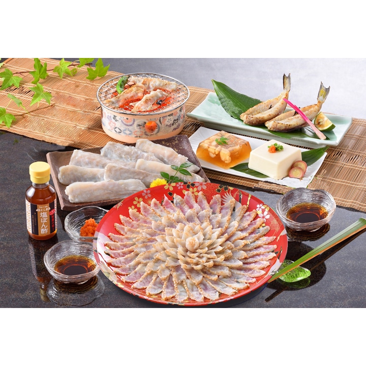 【FD-100F4Z】ふくたたき刺身とふくづくしセット 冷凍便【送料無料／同梱不可】／ふぐ お歳暮