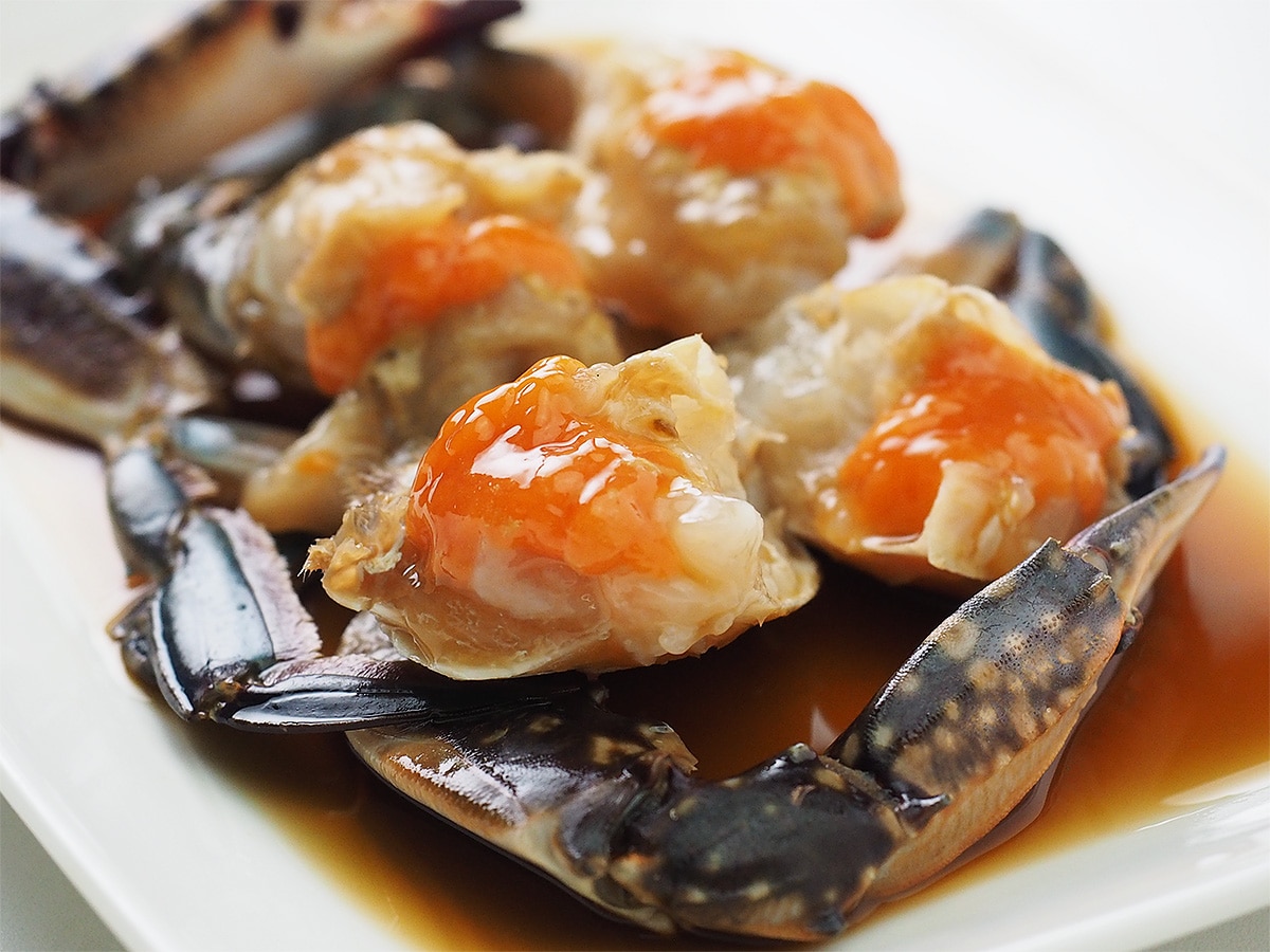 身がしっかり入ったワタリガニを使用