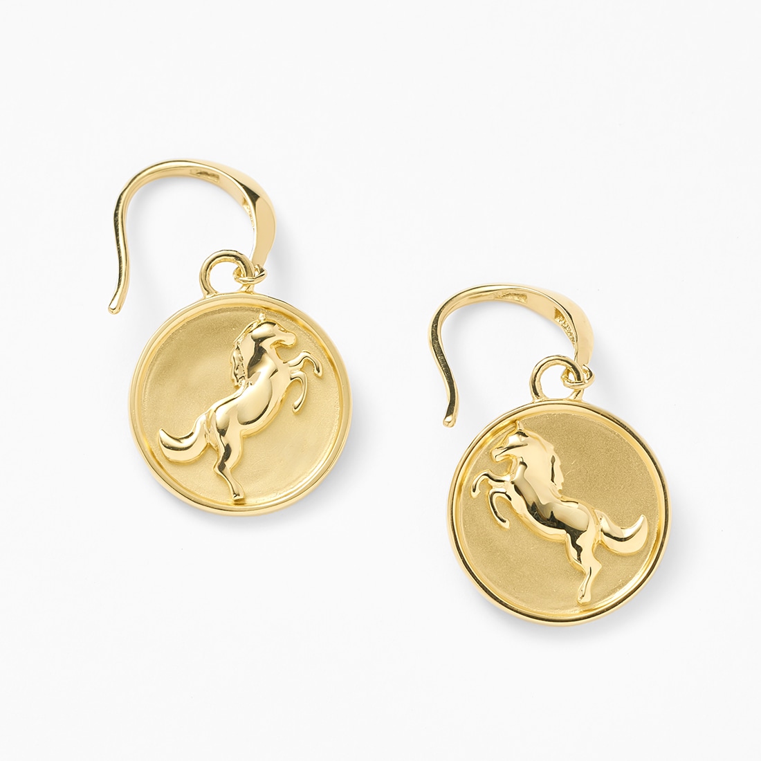 K10 馬モチーフピアス 人気 おすすめ エルアンドコー L&Co. 43-8725