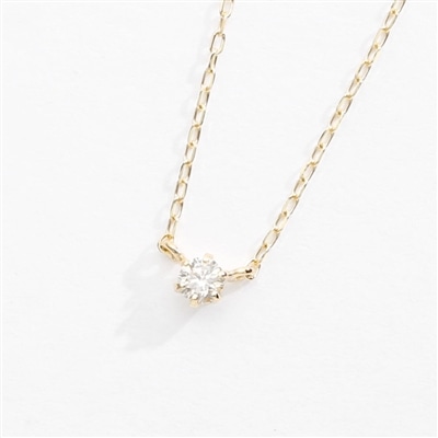 L&Co. エルアンドコー K10 イエローゴールド ダイヤモンド ネックレス  0.05ｃｔ ギフト プレゼント 63-3196