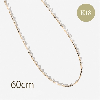 L&Co. エルアンドコー 18金 チェーンネックレス 60ｃｍ ゴールド  地金 ジュエリー アクセサリー シンプル
