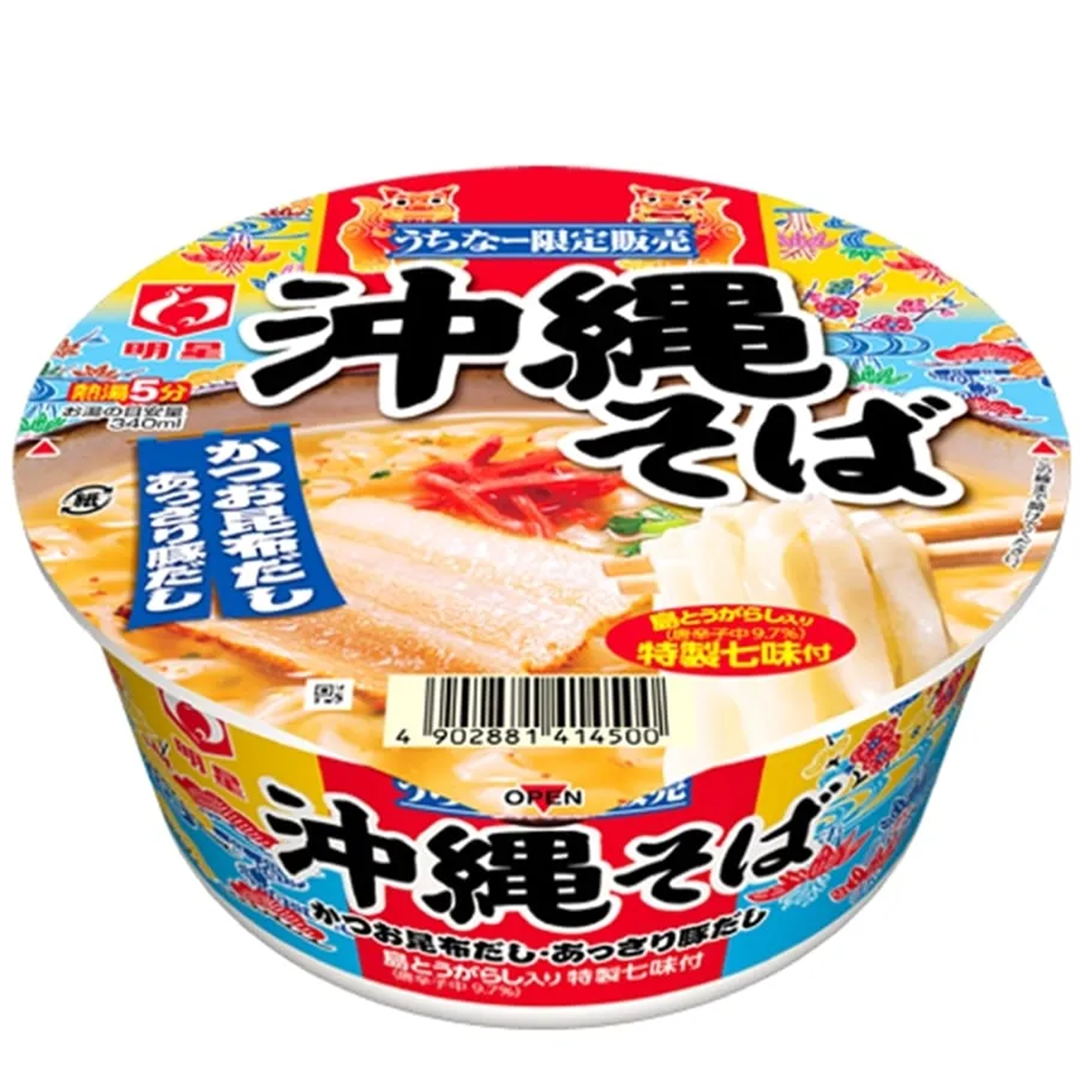 明星沖縄そば カップ麺×12セット