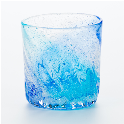 琉球ガラス村　ビーチグラス　青水