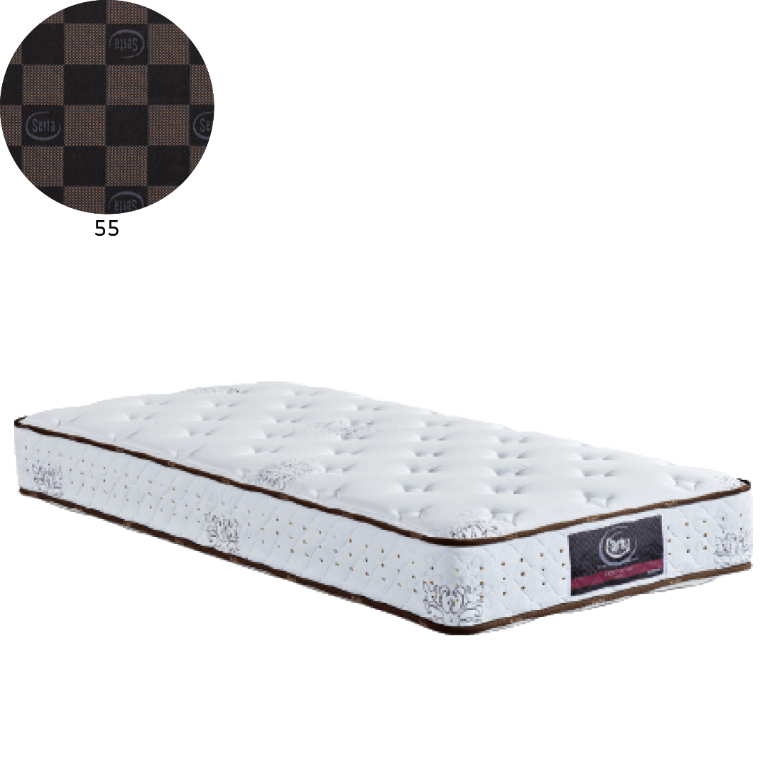 サータポスチャーノーマル セミダブル 黒 55モノグラム黒 W122×D196×H26cm