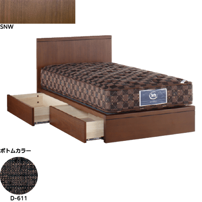 ホテルスタイル595BOX シングル(マットレス別売)SNWブラック