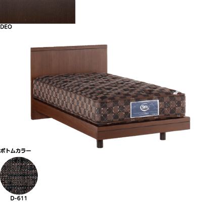 ホテルスタイル595ステーション セミダブル(マットレス別売)DEOブラック