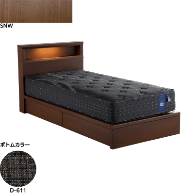 ホテルスタイル601BOX シングル(マットレス別売)SNWブラック