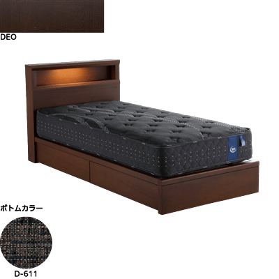 ホテルスタイル601BOX セミダブル(マットレス別売)DEOブラック