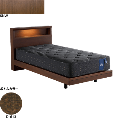 ホテルスタイル601ステーション セミダブル(マットレス別売)SNWブラウン