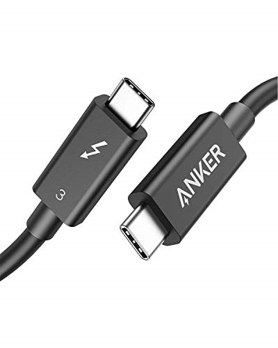 Anker Anker USB-C & USB-C Thunderbolt 3 ケーブル(0.7m ブラック)(100W出力/40Gbps/高速データ転送/4K対応/5K対応)MacBook iPad Pro 他対応 A8858011