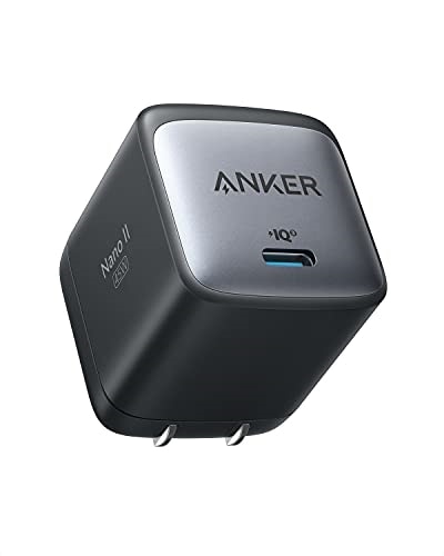 Anker Anker Nano II 45W(PD 充電器 USB-C)(独自技術Anker GaN II採用/PD対応/PPS規格対応/PSE技術基準適合/折りたたみ式プラグ)(ブラック) A2664N11