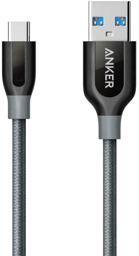 Anker Anker PowerLine+ USB-C & USB-A 3.0 ケーブル(0.9m グレー)Galaxy S10/S10+/S9/S9+、iPad Pro(2018、11インチ)/MacBook/MacBook Air(2018)、Xperia XZ1 その他Android各種、USB-C機器対応 A81680A2