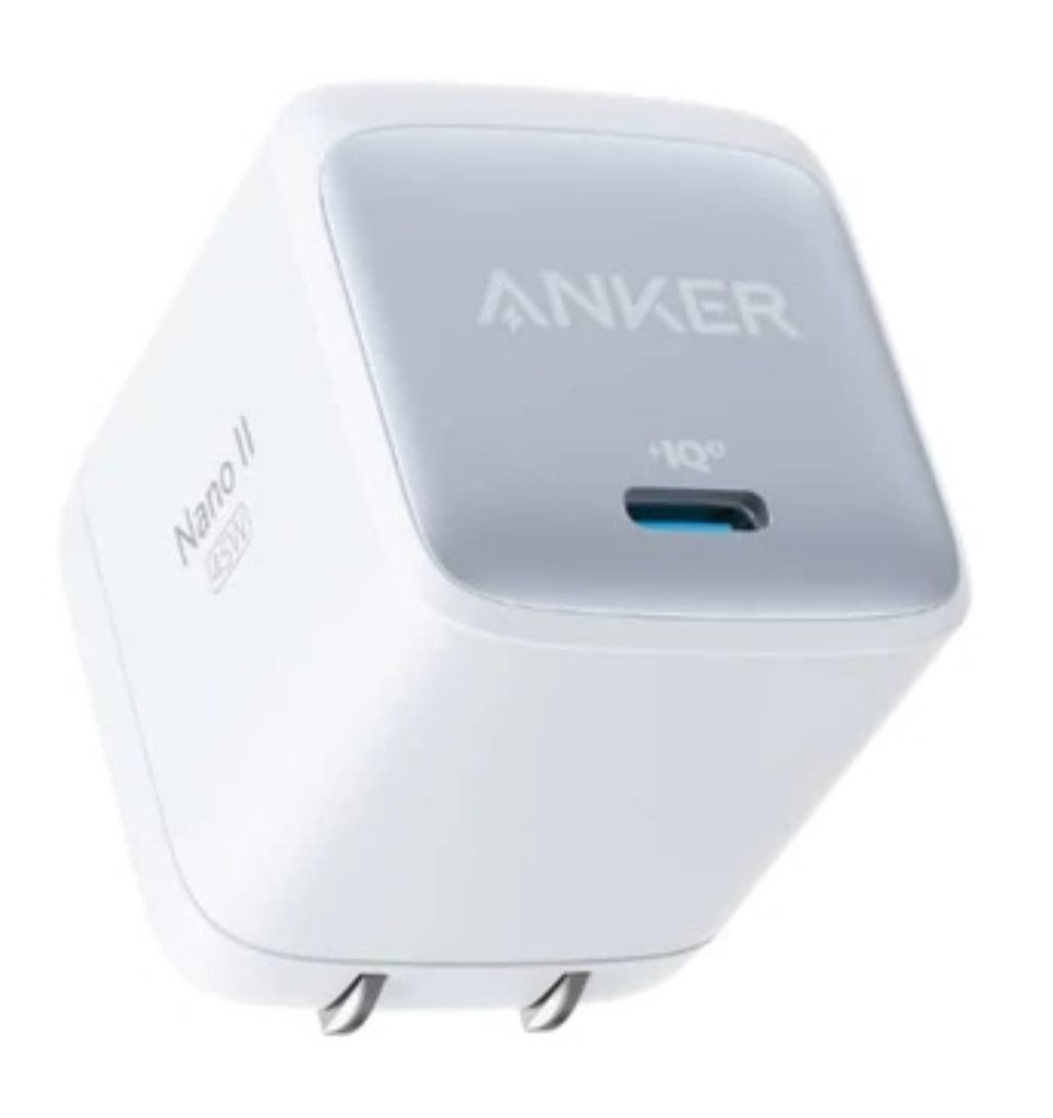 Anker Anker Nano II 45W(PD 充電器 USB-C)【GaN(窒化ガリウム) II 採用/PPS規格対応/PD対応/PSE技術基準適合/折りたたみ式プラグ】 ホワイト A2664N21