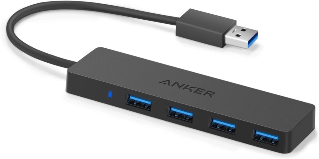 Anker Anker USB3.0 ウルトラスリム 4ポートハブ、USB ハブ バスパワー 軽量 コンパクト MacBook/iMac/Surface Pro 等 ノートPC 他対応 USBハブ テレワーク リモート 在宅勤務 A7516N15