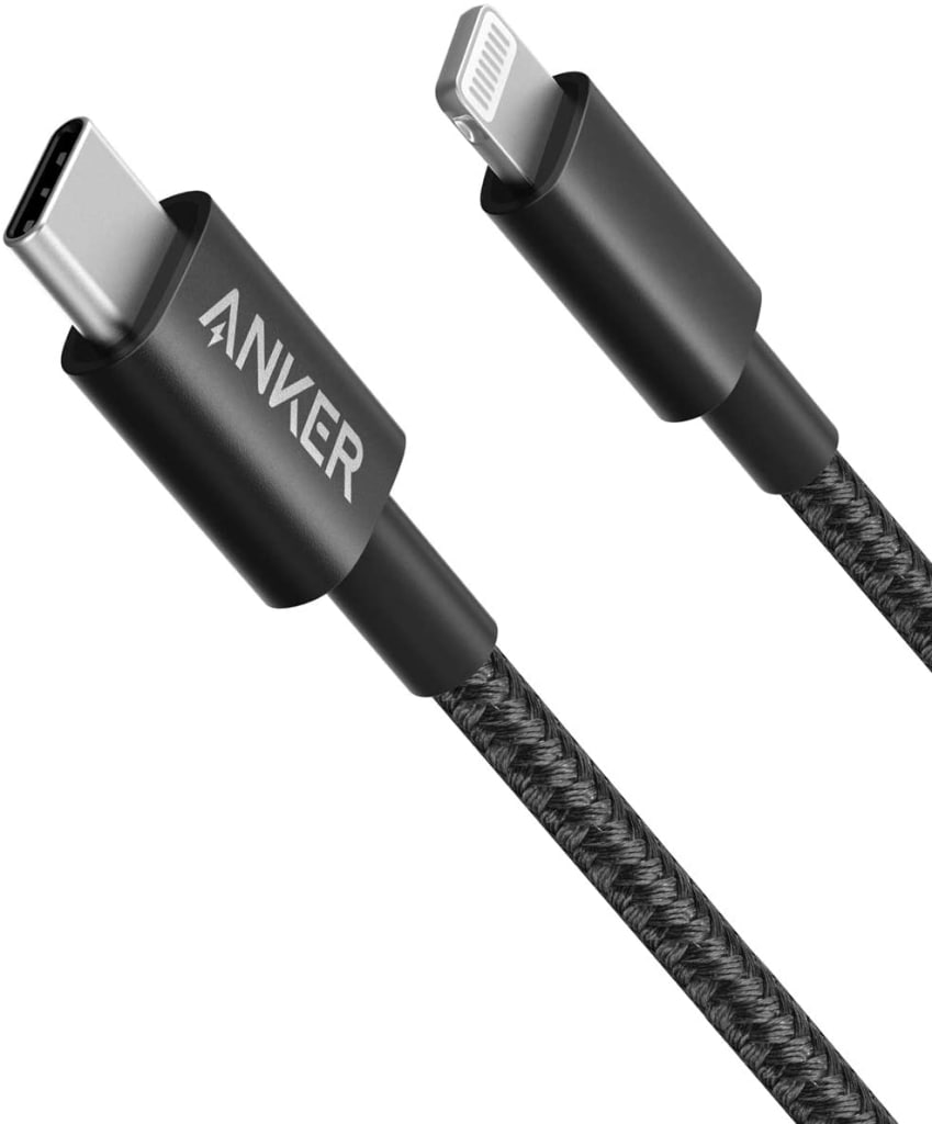 Anker Anker 高耐久ナイロン USB-C & ライトニング ケーブル 1.0m A8622012