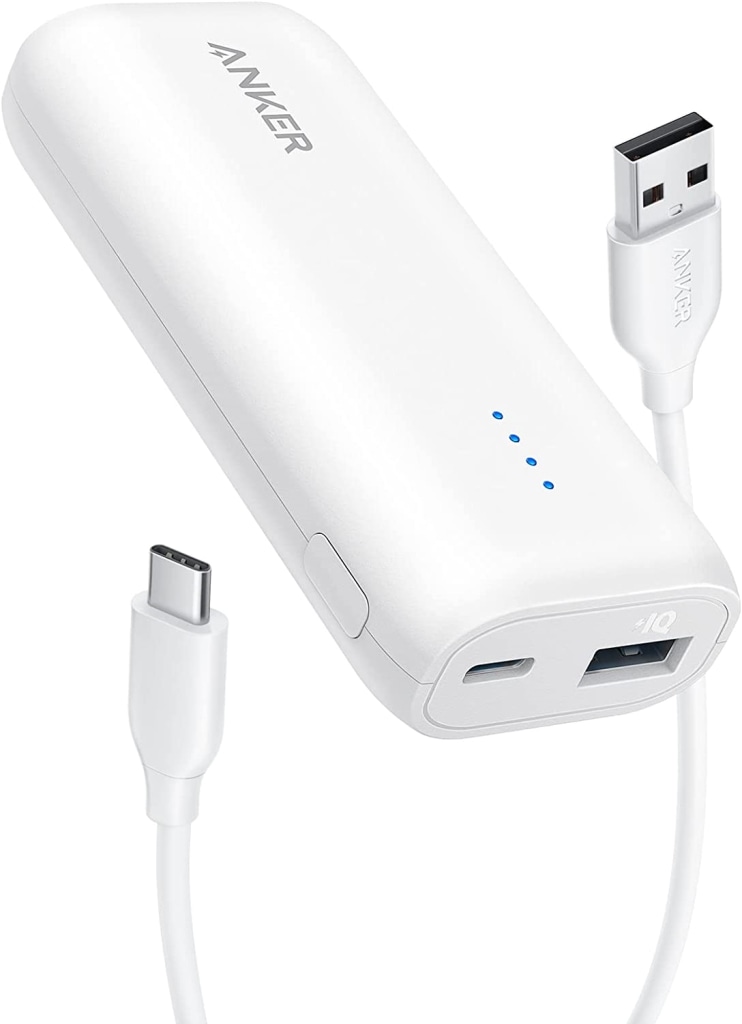 Anker Anker 321 Power Bank(PowerCore 5200)(モバイルバッテリー 5200mAh 超コンパクト)<PSE認証済/PowerIQ搭載>iPhone13 Android その他各種機器対応(ホワイト) A1112N21