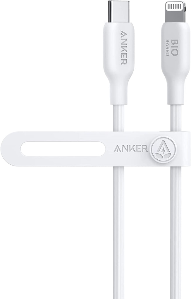 Anker Anker 541 エコフレンドリー USB-C & ライトニング ケーブル MFi認証 植物由来素材 急速充電 iPhone 14/iPhone 13/13 Pro/12/11/X/XS/XR/8 Plus 各種対応(0.9m ホワイト) A80A1N21