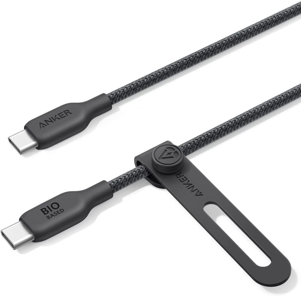 Anker Anker USB-C & USB-C ケーブル(240W エコフレンドリーナイロン)0.9m ブラック A80E5011