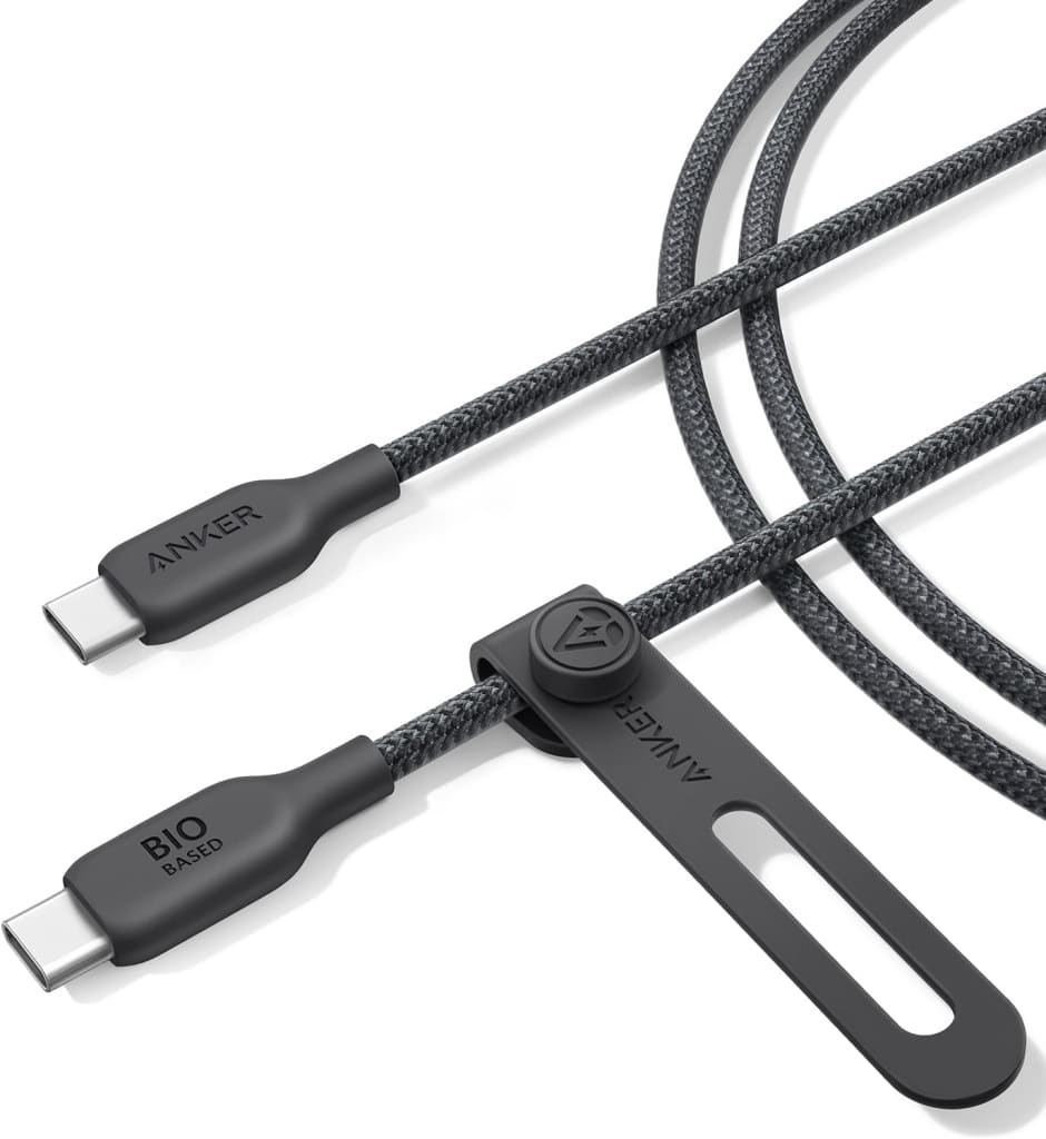 Anker Anker USB-C & USB-C ケーブル(240W エコフレンドリーナイロン)1.8m ブラック A80E6011