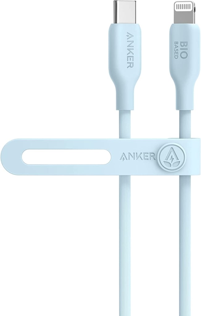 Anker Anker 541 エコフレンドリー USB-C & ライトニング ケーブル MFi認証 植物由来素材 急速充電 iPhone 14/iPhone 13/13 Pro/12/11/X/XS/XR/8 Plus 各種対応(0.9m ブルー) A80A1N31