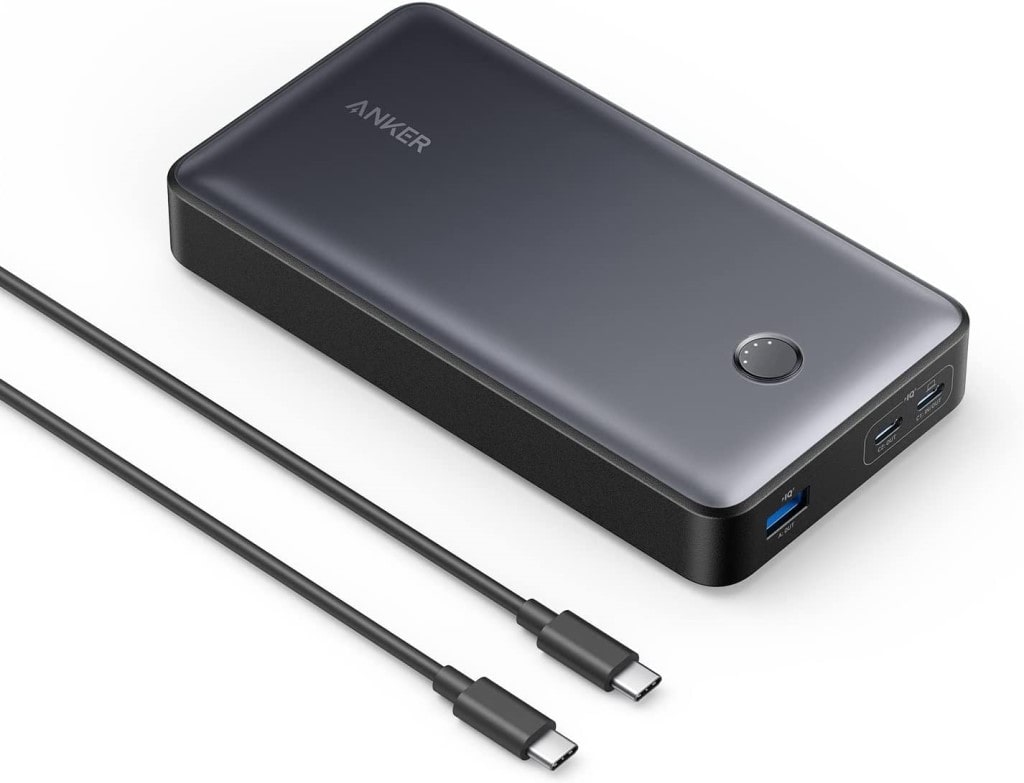 Anker Anker 537 Power Bank(PowerCore 24000 65W)(モバイルバッテリー 65W 24000mAh 大容量)【PSE認証済/PowerIQ 3.0(Gen2)搭載/USB PD対応】iPhone 14 Android その他各種機器対応(ブラック) A1379N11