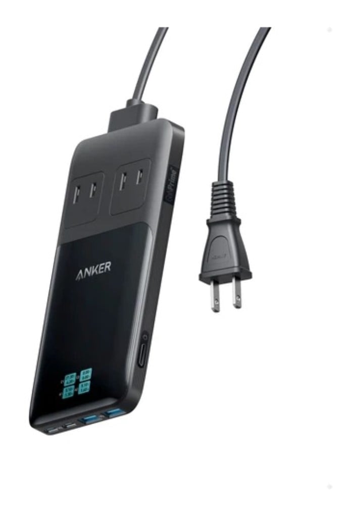 Anker Anker Prime Charging Station(6-in-1 140W)<独自技術Anker GaNPrime採用/コンセント差込口 2口/USB-C 2ポート/USB-A 2ポート/PSE技術基準適合>(ブラック) A9128NF1