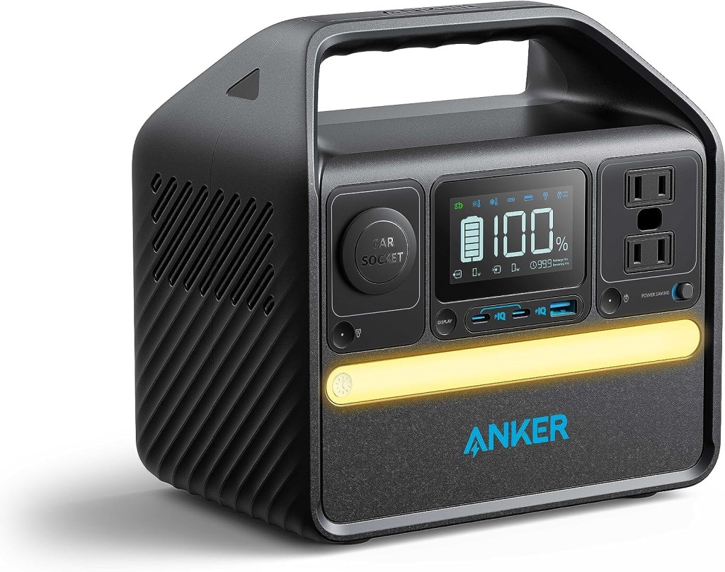 Anker Anker 522 Portable Power Station(ポータブル電源 320Wh)<リン酸鉄リチウムイオン電池/充放電サイクル3000回以上/USB-C 2ポート搭載/AC300W/純正弦波/PowerIQ 3.0(Gen2)搭載/◇PSE技術基準適合> A1721511