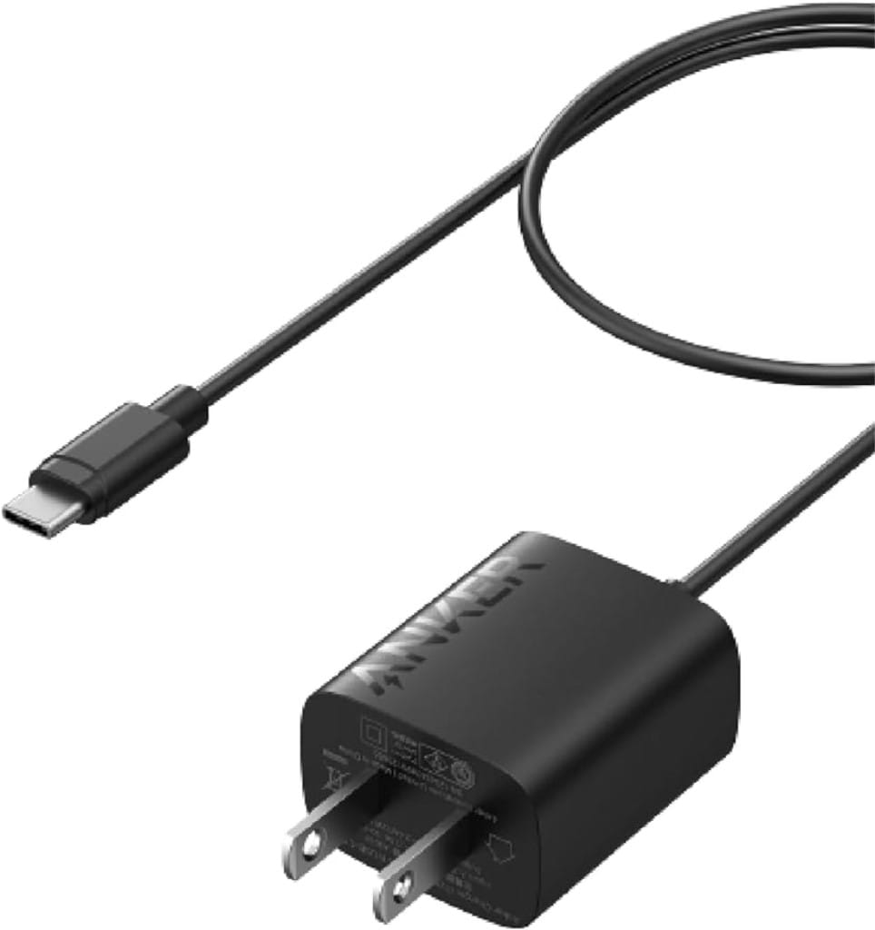 Anker Anker Charger(12W Built-In 1.5m USB-C ケーブル)(USB 充電器 12W USB-C USB-C ケーブル一体型)<PSE技術基準適合>iPhone 15 iPad Air Galaxy Android その他 各種機器対応(ブラック) A2059N11