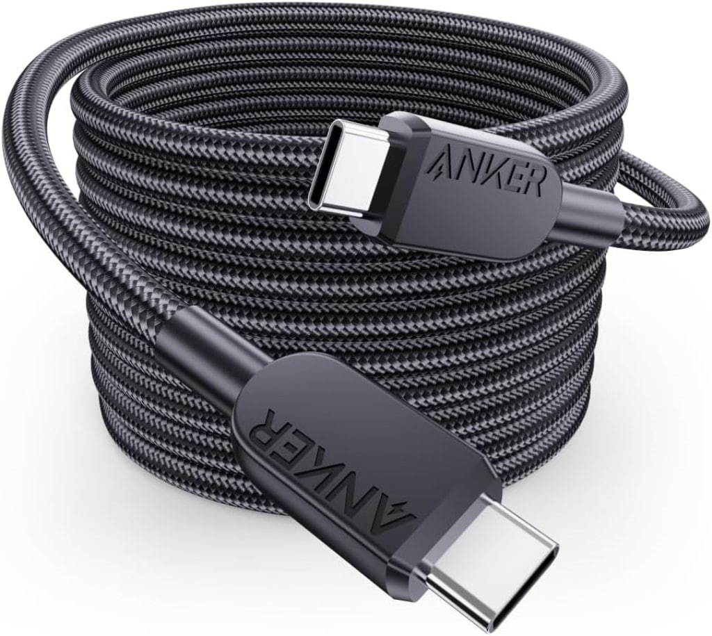 Anker Anker USB-C & USB-C ケーブル(高耐久ナイロン)3.0m ブラック A81C7011