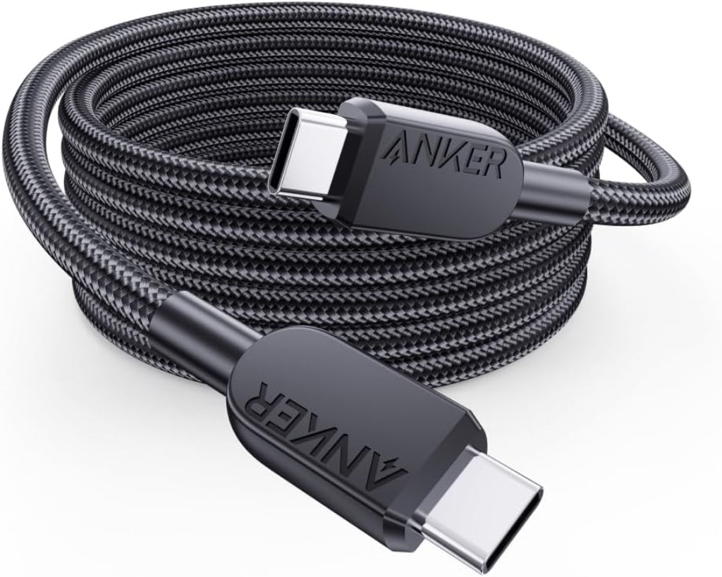 Anker Anker USB-C & USB-C ケーブル(高耐久ナイロン)1.8m ブラック A81C6011